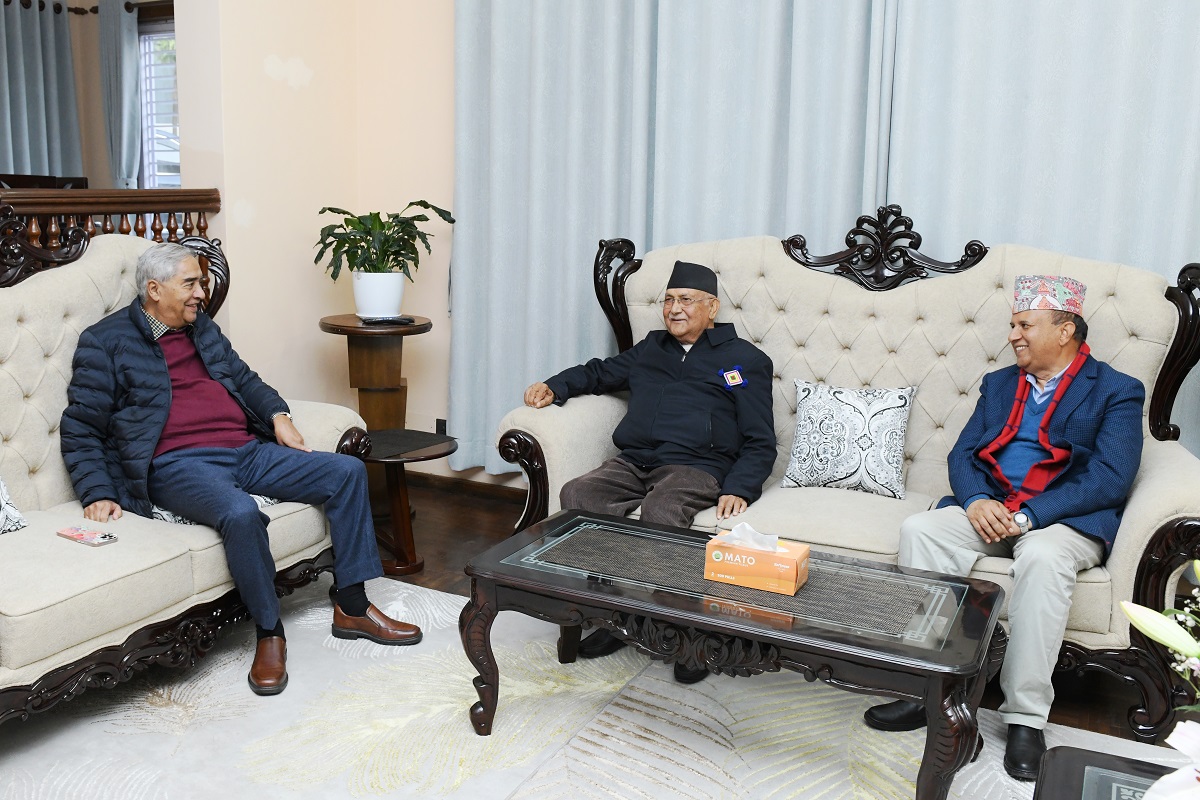 तस्बिर: ओलीको सचिवालय।